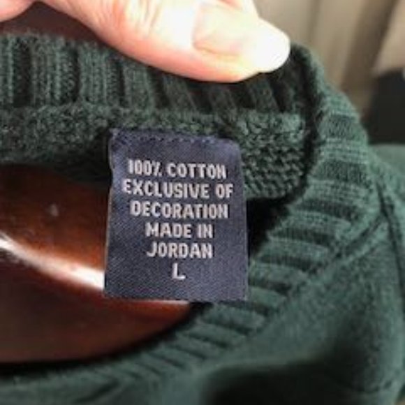 BOGO - IZOD Hunter Green Sweater Sz L - Picture 3 of 5